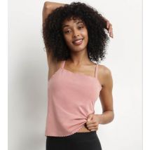 DIM Top femme en coton stretch sans couture Rose Ombre Body Touch Easy