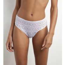 DIM Culotte en dentelle ajourée à motifs floraux Blanc Daily Dentelle