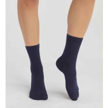 Lot de 2 paires de chaussettes femme en coton bio Bleu Marine Dim Good - Féminin - Taille 39/42