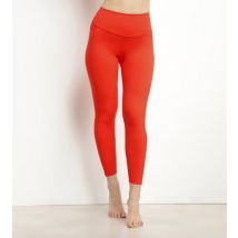 Legging de sport femme en microfibre sculptante orange Dim Move - Féminin - Taille S