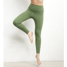 DIM Legging de sport femme en microfibre sculptante Kaki Dim Move