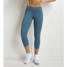 DIM Legging de sport femme court en microfibre Bleu Jean Dim Move