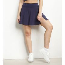 DIM Jupe short de sport femme en microfibre Bleu Nuit Dim Move