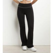 DIM Pantalon de sport évasé pour femme en jersey stretch Noir Dim Move
