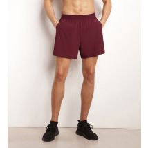 DIM Short de sport homme en matière aérée Bordeaux Dim Move