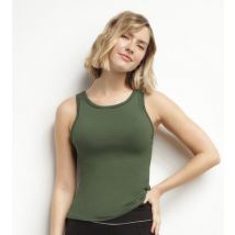 Débardeur de sport femme thermorégulateur en jersey Kaki Dim Move - Féminin - Taille M