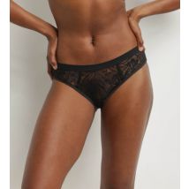 DIM Culotte midi pour femme en dentelle noire à feuillage Mod de Dim