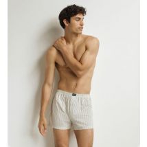 DIM Caleçon homme Bleu à rayures Coton Stretch