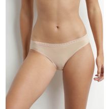 DIM Culotte femme en microfibre et ceinture en tulle Nude Daily Micro