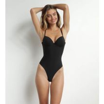 DIM Body string effet sculptant en microfibre Noire Dim Silhouette Invisible