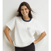 DIM T-shirt femme Nacre Bleu Dim x Ines de La Fressange
