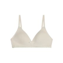 DIM Soutien-gorge ado sans armature en microfibre et dentelle Ivoire Daily