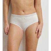 DIM Culotte haute femme en coton Ivoire Daily Coton