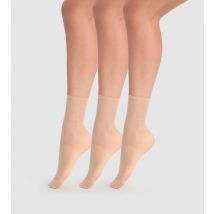 DIM Lot de 3 socquettes transparentes capri Beauty Resist 20D