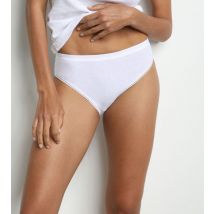 DIM Lot de 2 slips blancs midi Femme Pur Coton