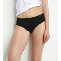 DIM Lot de 2 slips noirs midi Femme Pur Coton