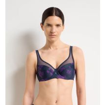 DIM Soutien-gorge emboîtant à armatures floral violet Generous Classic