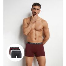 DIM Lot de 3 boxers homme Cendre Dim Coton Stretch