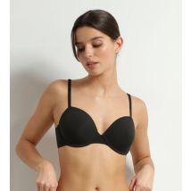 DIM Soutien-gorge paddé à armatures en microfibre Noir Dim Invisible