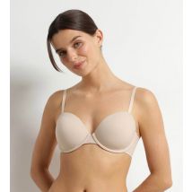 DIM Soutien-gorge paddé à armatures en microfibre Nude Dim Invisible