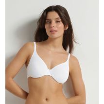 DIM Soutien-gorge à armatures en microfibre Blanc Dim Invisible