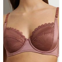 DIM Soutien-gorge full cup à armatures en dentelle Marron Chocolove