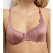 DIM Soutien-gorge balconnet à armatures en dentelle Marron Chocolove