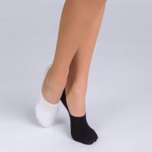 Lot de 2 protège-pieds basket Femme Basic Coton - Féminin - Taille 35/38