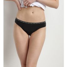 DIM - Culotte menstruelle lavable en coton bio noir Flux abondant Dim Protect - taille 48/50 - Coton,Elasthanne