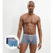 DIM - Lot de 3 boxers gris acier noir coton stretch résistant Ultra Resist - taille 3 - Coton,Elasthanne