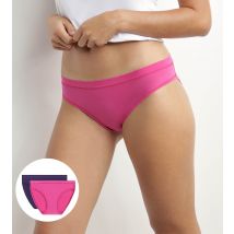 DIM - Lot de 2 slips femme en coton et nylon Fuchsia Violet Oh My Dim’s - taille 36/38 - Polyamide,Elasthanne