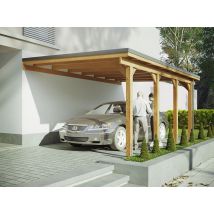 Carport adossé RIVERSIDE - 1 voiture adossé 363 cm x 703 cm