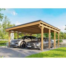 Carport bois CASTELLANE 558x555 cm