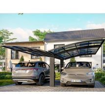 Carport aluminium 2 voitures BOLTON - 600x500cm