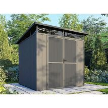 Abri de jardin composite EVORA gris 4m²