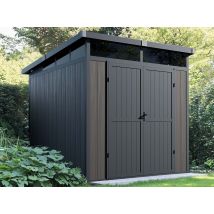 Abri de jardin composite EVORA gris 4m²