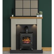 Flare Barrowden Fireplace Suite with Colman Electric Stove