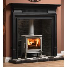 Carron 5Kw Ash Grey Enamel Wood Burning Ecodesign Stove