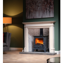 Gallery Classic Widescreen Oxford Grey Wood Burning / Multifuel - Ecodesign Stove