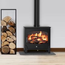 Saltfire ST-X Wide 5kW DEFRA Approved Wood Burning / Multifuel Ecodesign Stove
