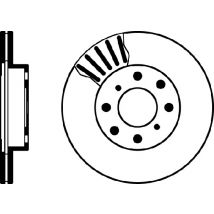 Mintex MDC645 Pair Of Vented front Brake Disc
