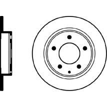 Mintex MDC667 Pair Of Solid rear Brake Disc