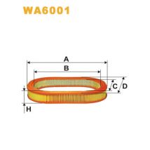 Wix WA6001 Car Air Filter Elipse type