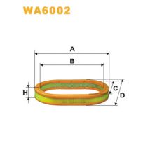 Wix WA6002 Car Air Filter Elipse type