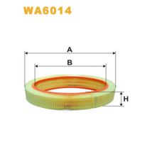 Wix WA6014 Car Air Filter Elipse type