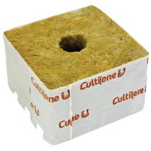 Cultilene Rockwool 100mm Cube with Small Hole