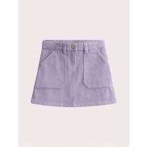 Jupe courte violette en velours côtelé pour fille - 10A - Du Pareil Au Même