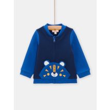 Gilet bleu style teddy à motif tigre pour bébé garçon - 18M - Du Pareil Au Même