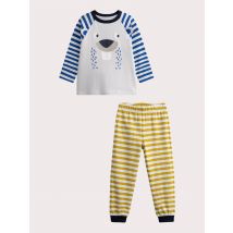 Pyjama rayé castor pour enfant garçon - 10A - Du Pareil Au Même