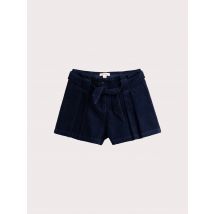 Short paper bag marine en velours côtelé pour fille - 6A - Du Pareil Au Même